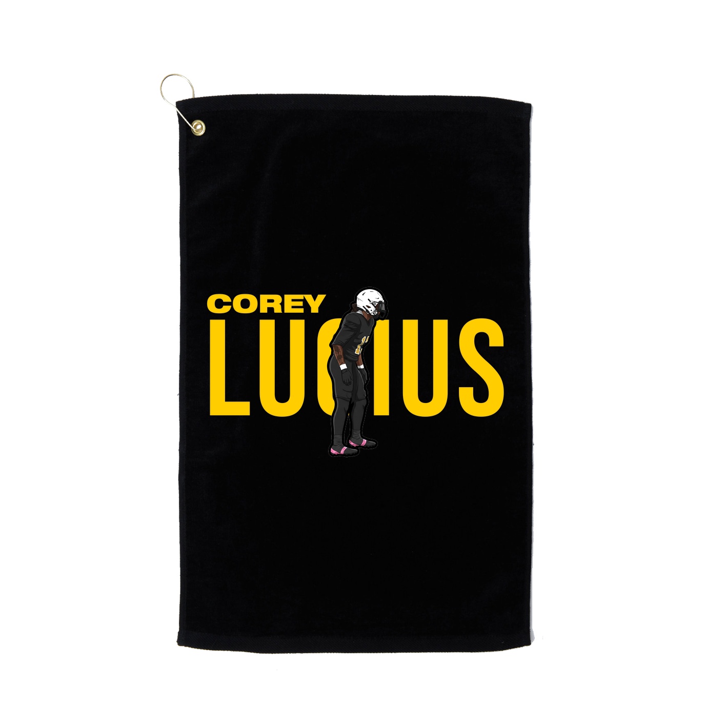 Golf Towel — Player Name in Black
