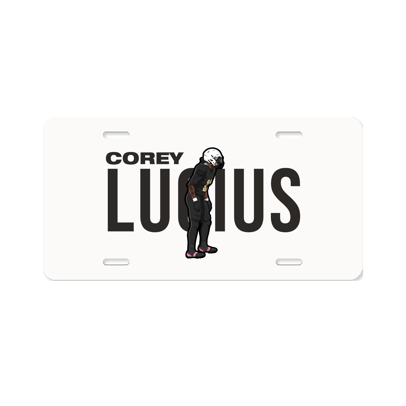 License Plate — Player Name in Classic