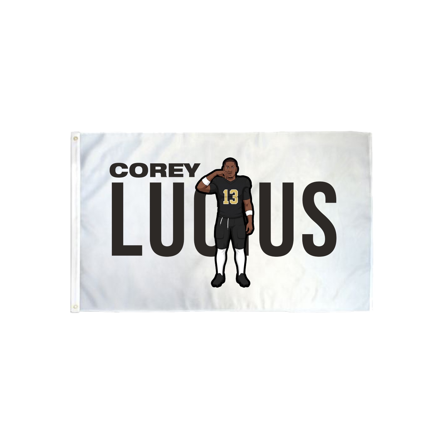 3x5 Flag — Player Name in Classic