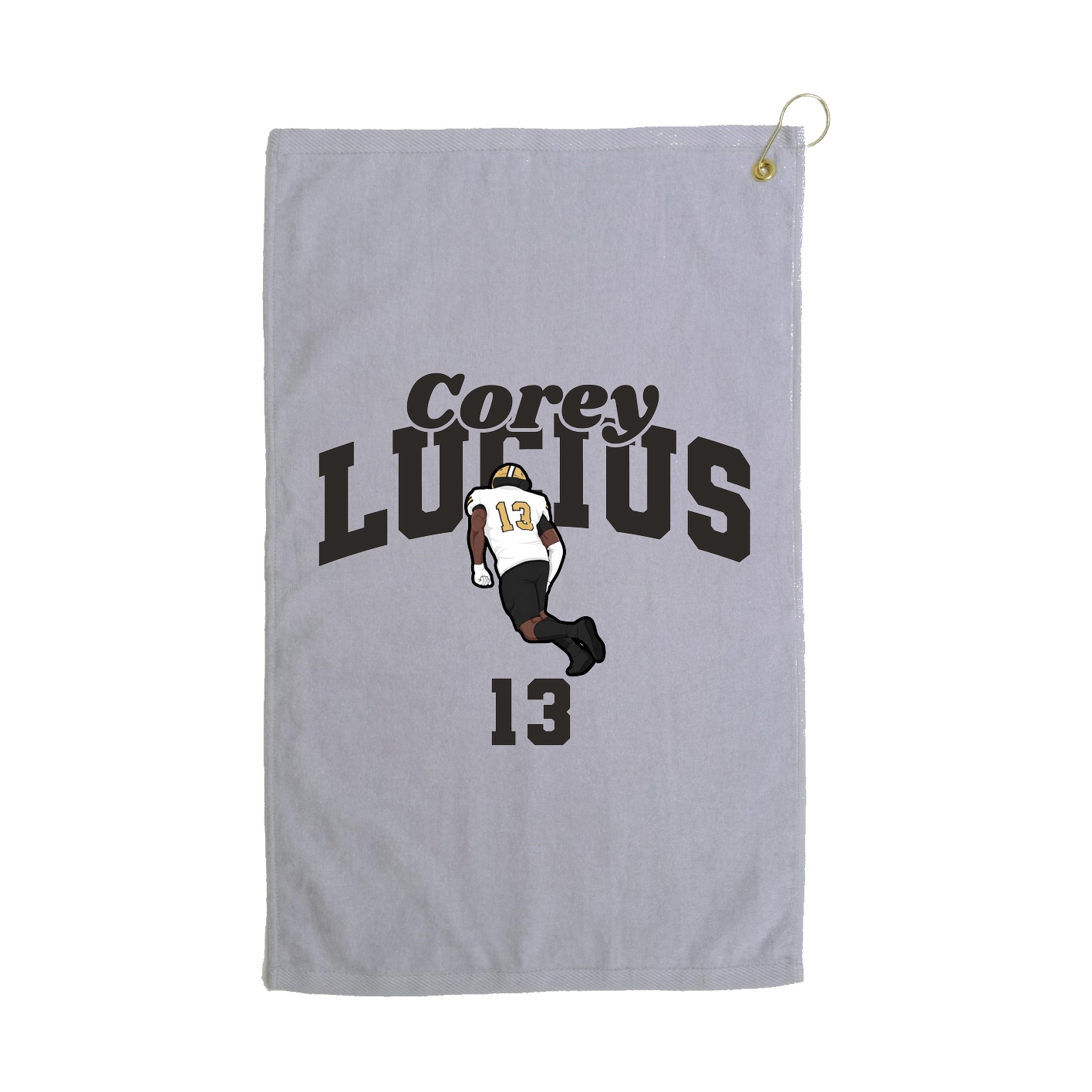 Golf Towel — Signature Arch in Grey