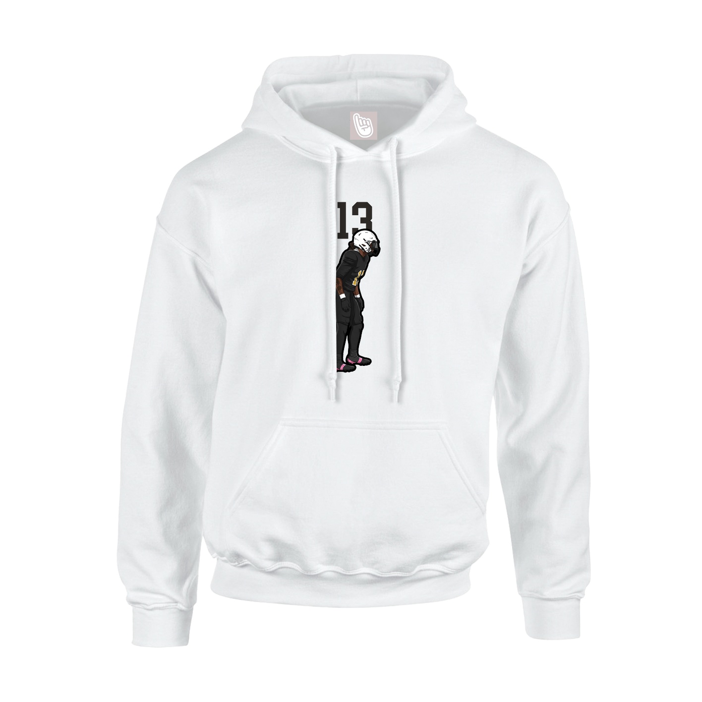 Hoodie — Number Top in White