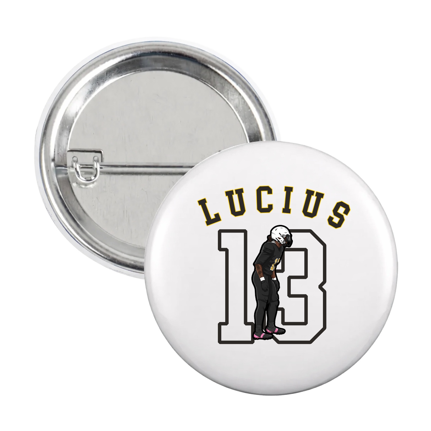 Game Day Button — Shirsey Arch in White