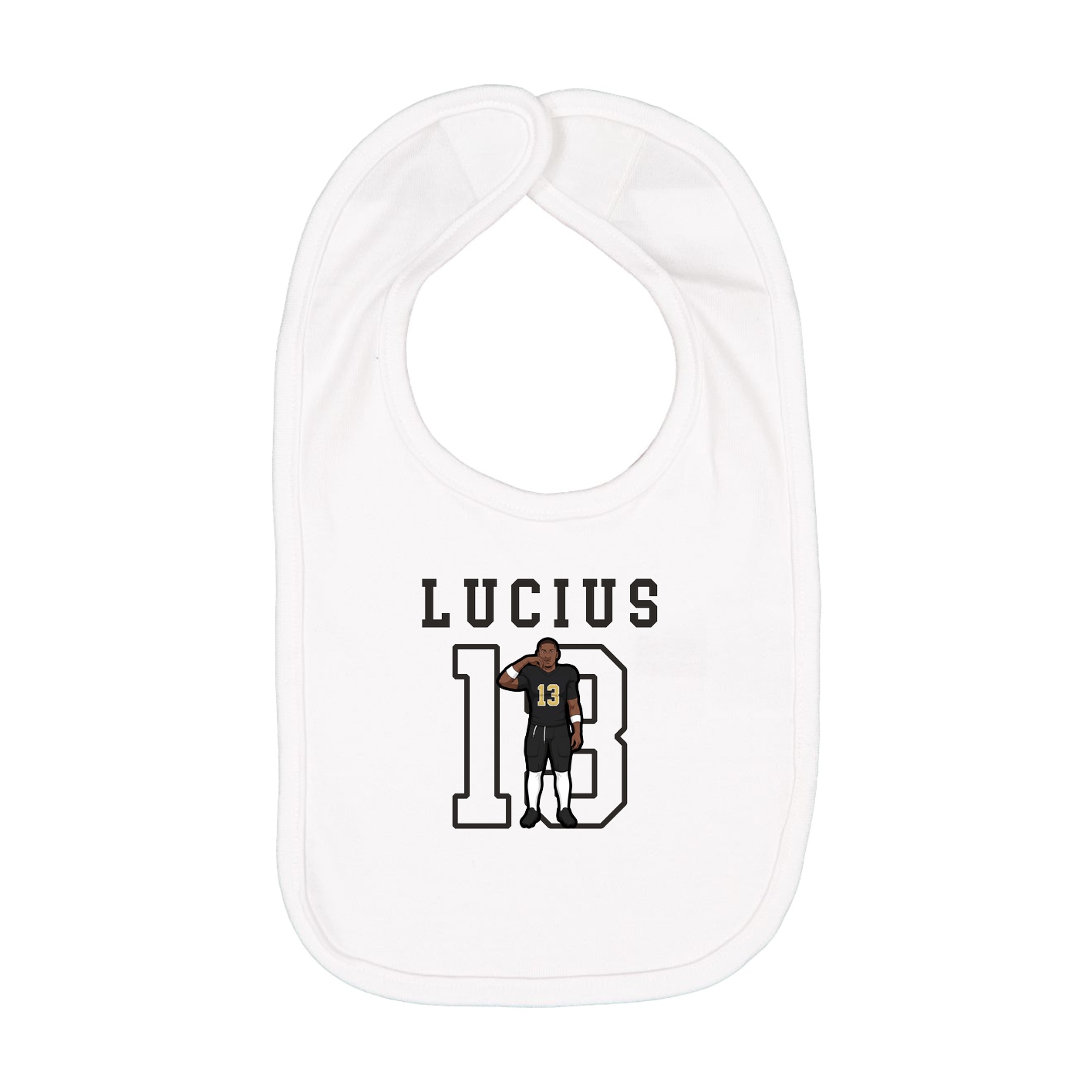 Infant Bib — Shirsey in White