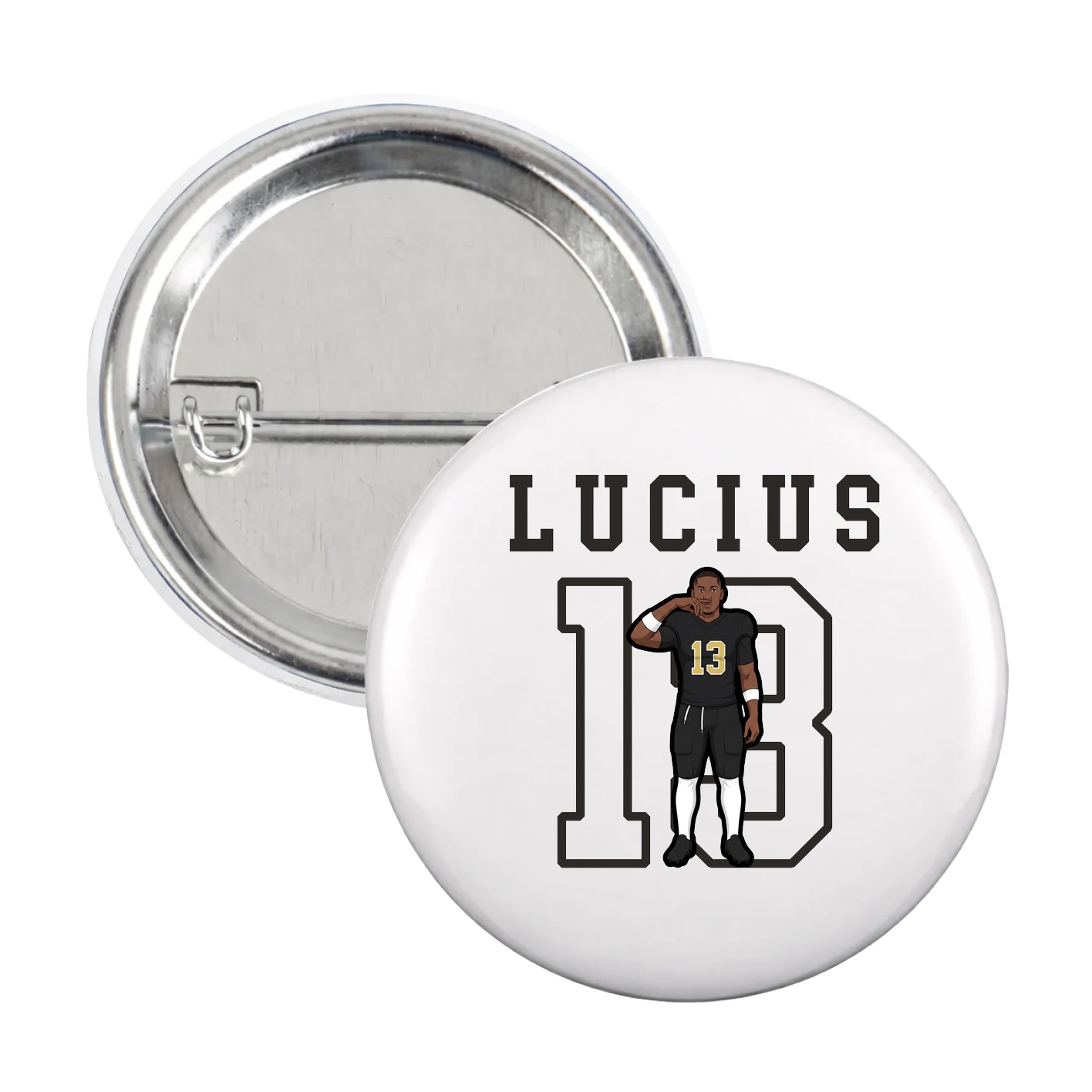 Game Day Button — Shirsey in White