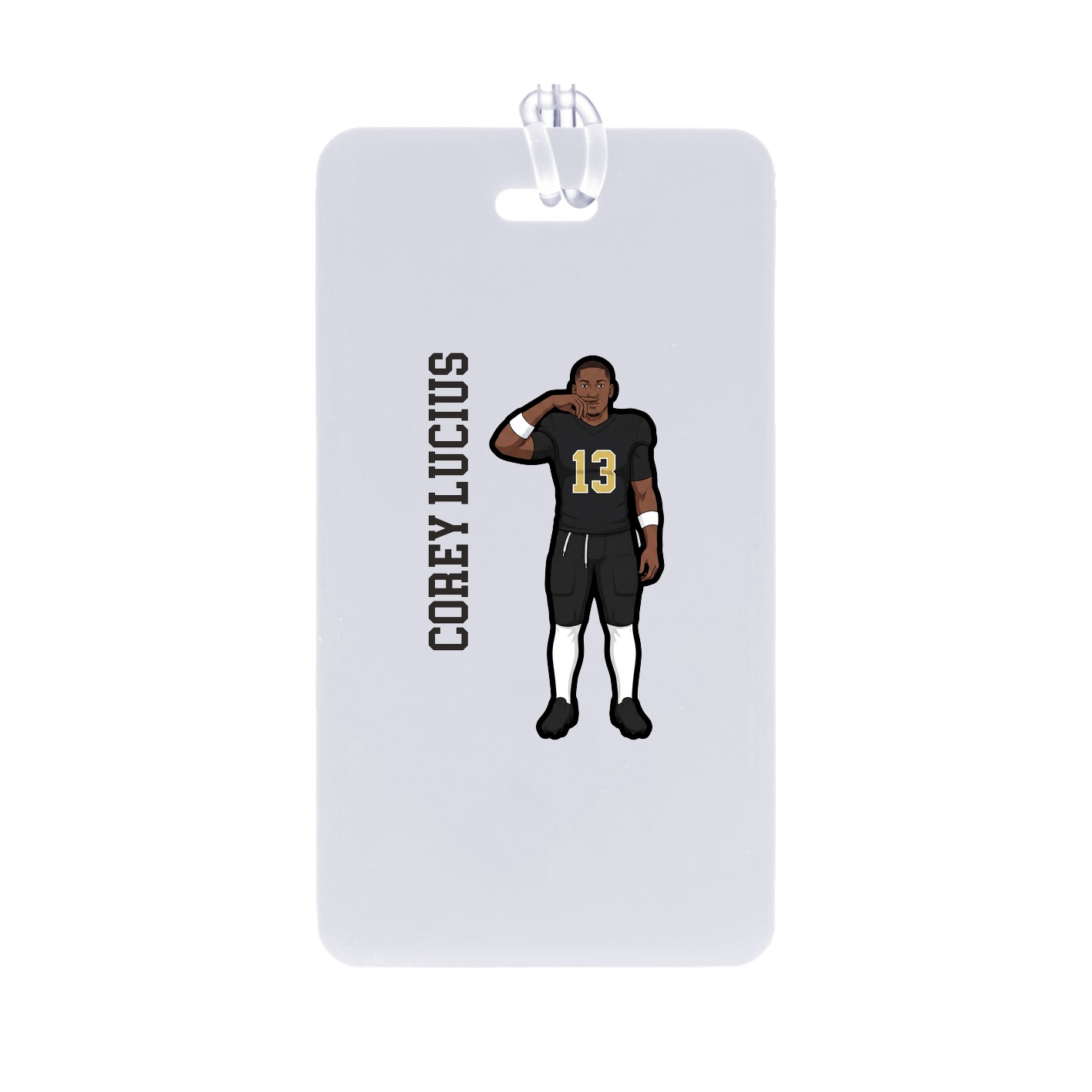 Bag Tag — Name Vertical in Classic