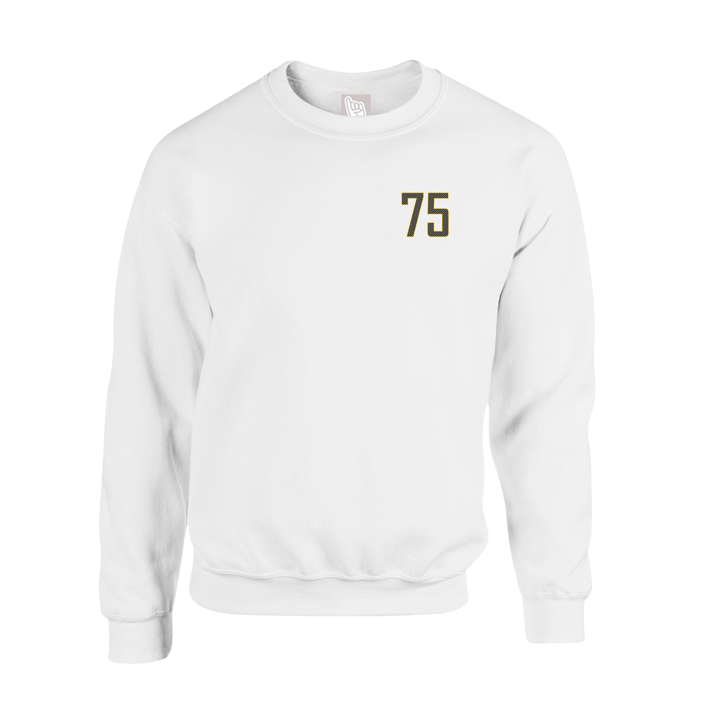 Fleece Crew — Front Shirsy in White