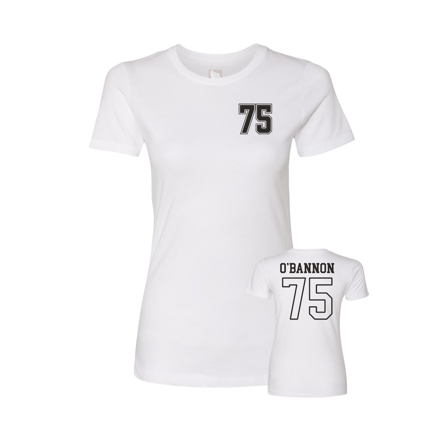 Womens Tee — Chest Back in White