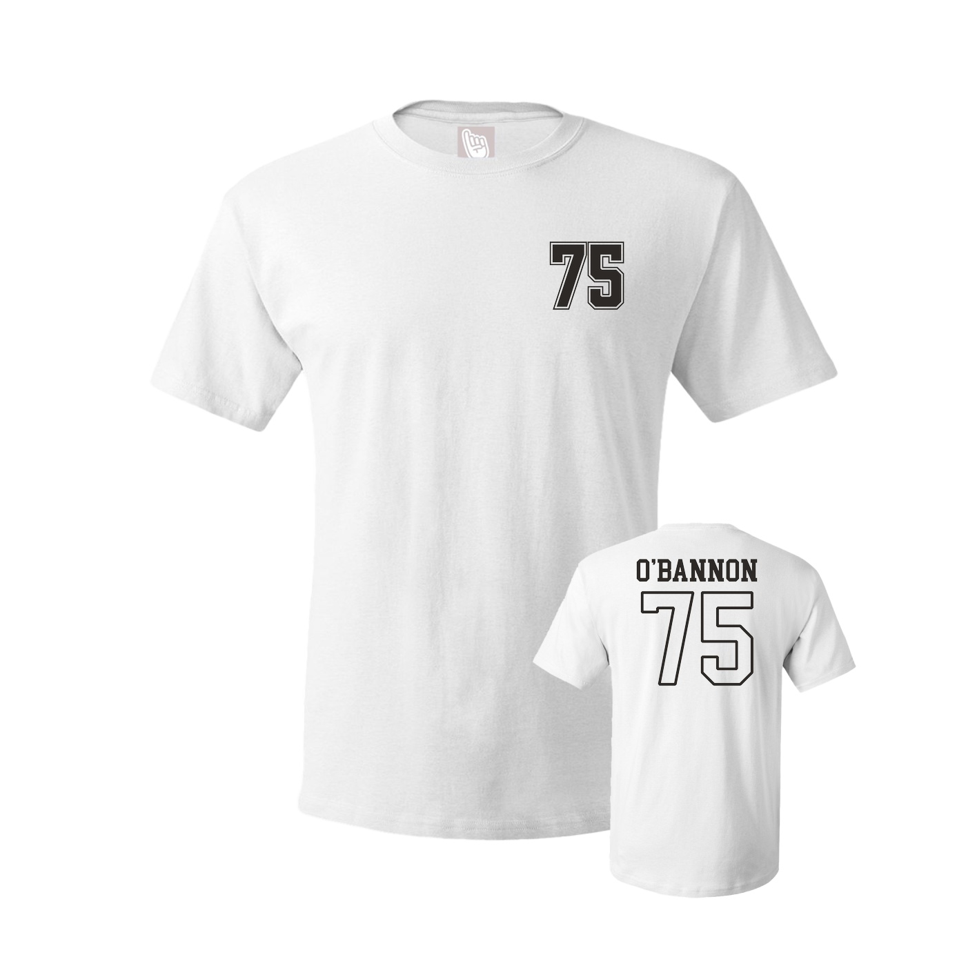 Youth Tee — Chest Back in White