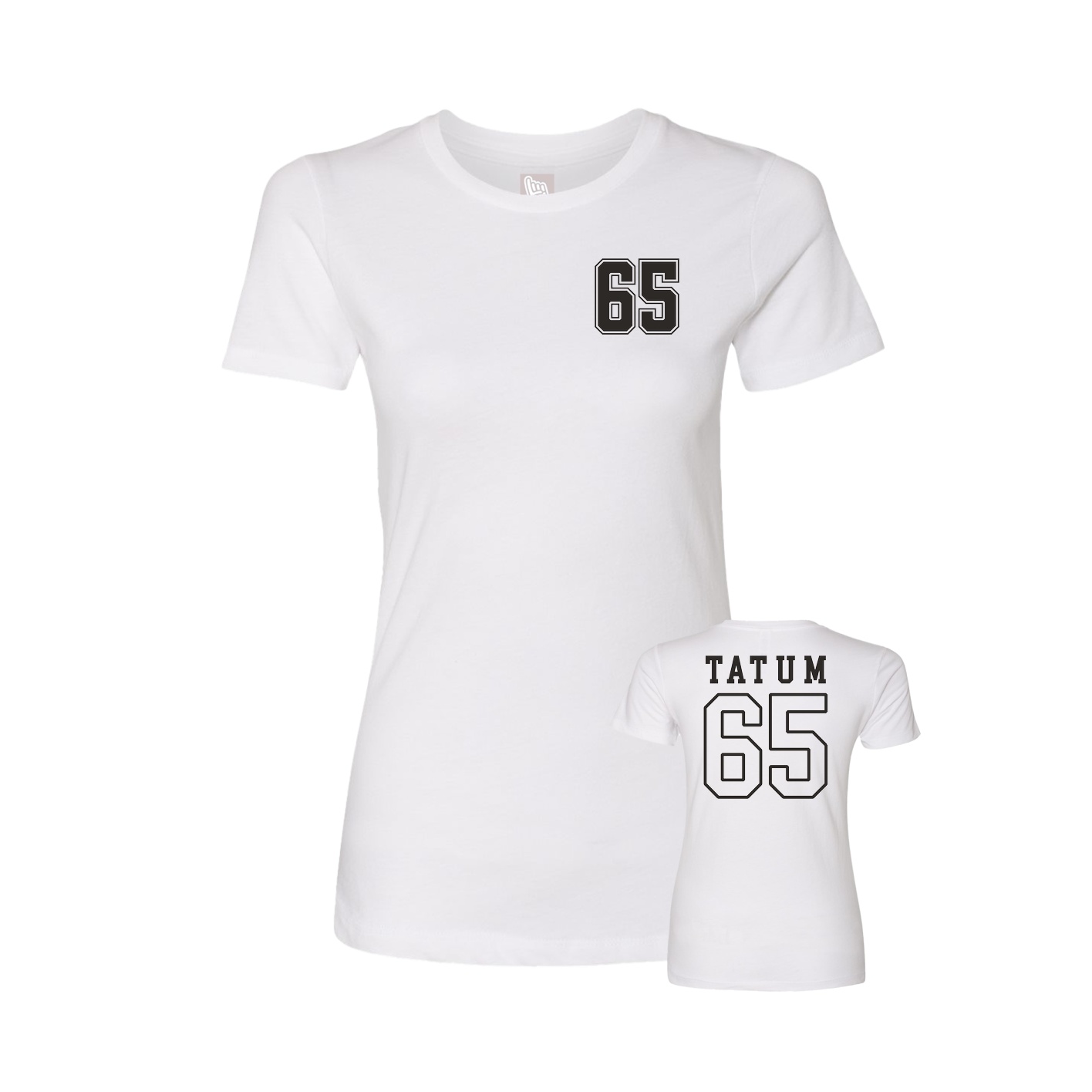Womens Tee — Chest Back in White