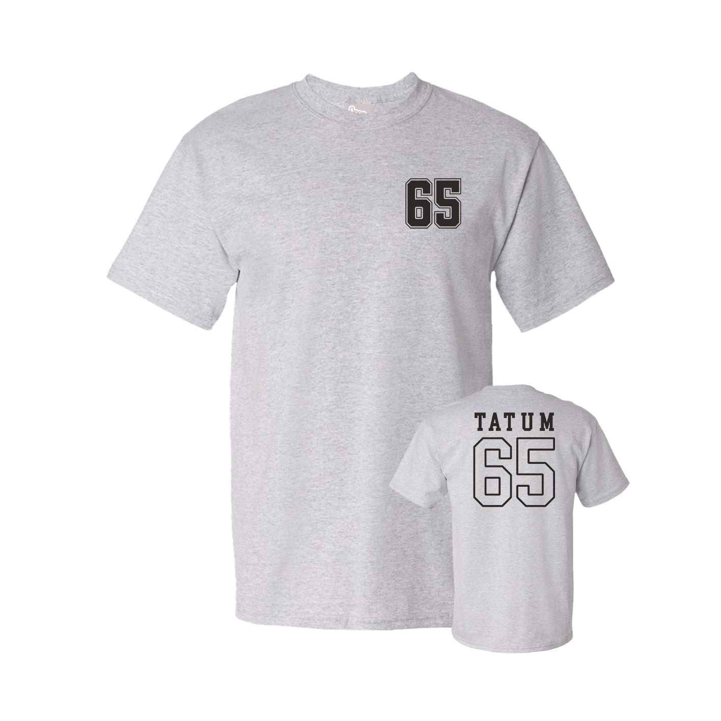Youth Tee — Chest Back in Grey