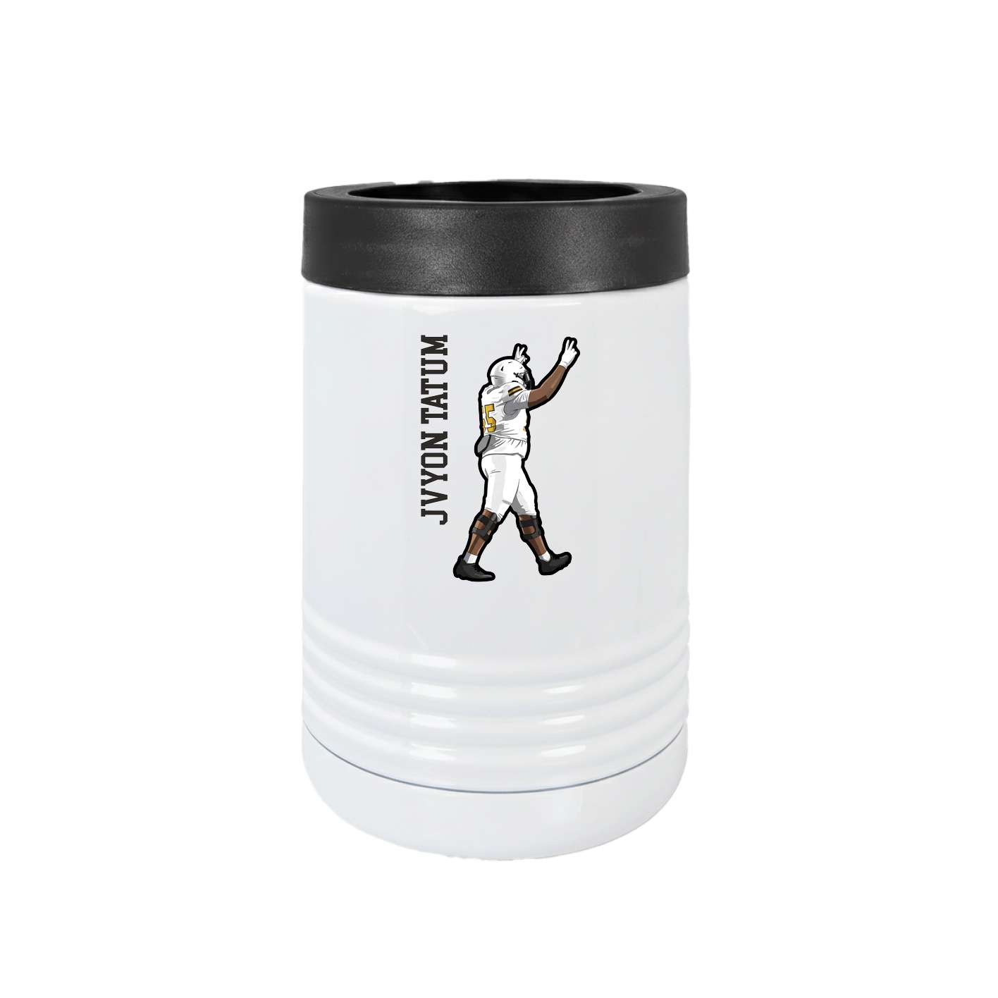 Beverage Holder — Name Vertical in White