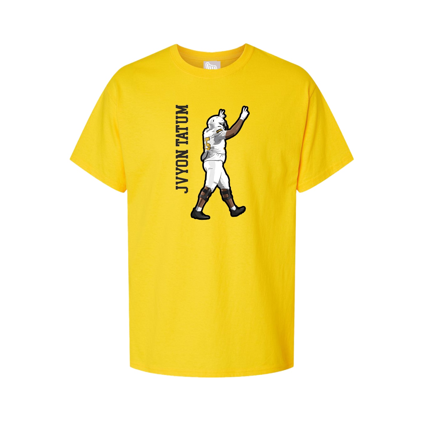 Tee — Name Vertical in Gold
