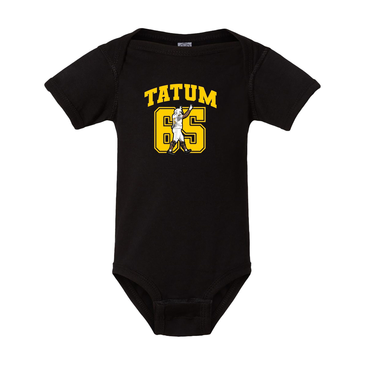 Baby Onesie — Number in Black