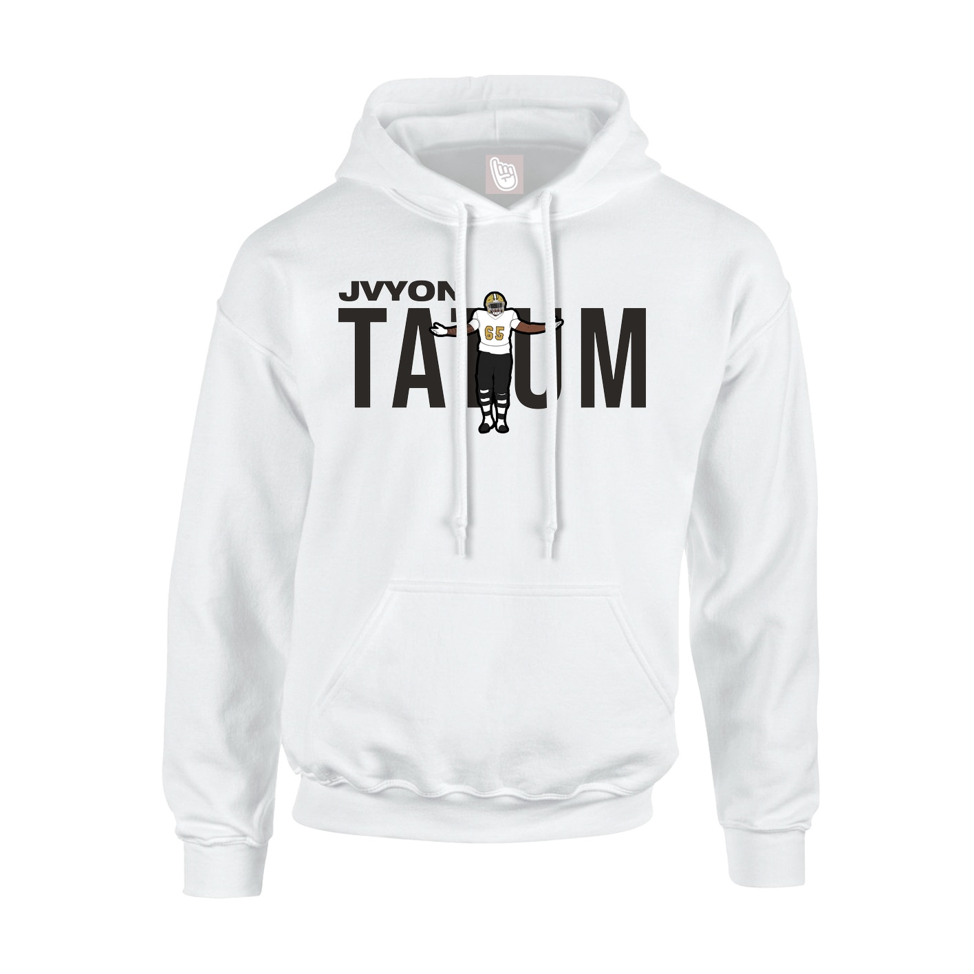 Youth Hoodie — Player Name in White