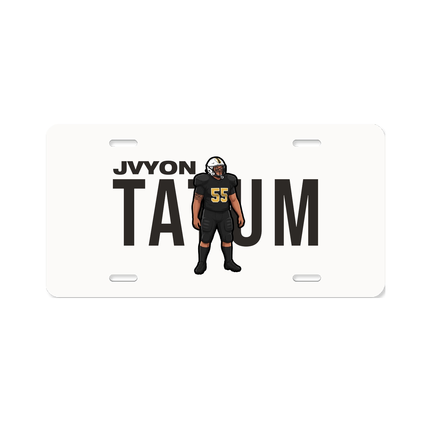 License Plate — Player Name in Classic