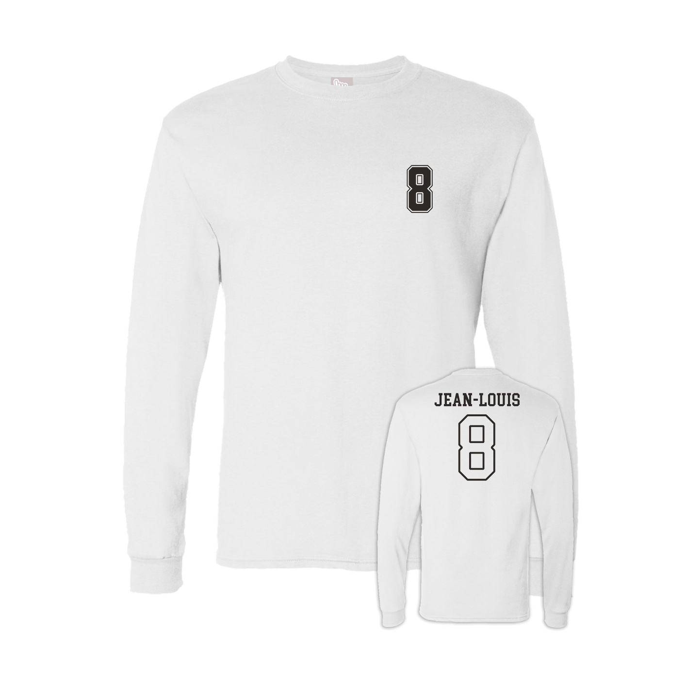 Long Sleeve Tee — Chest Back in White