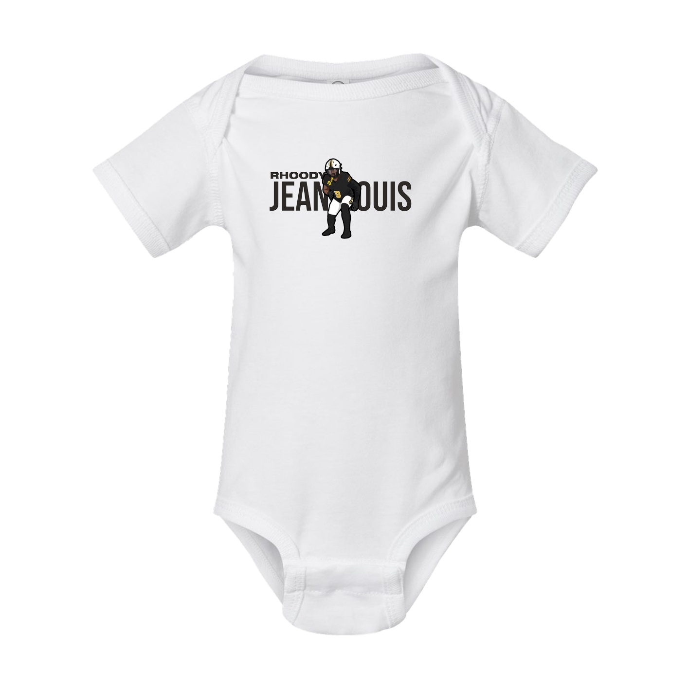 Baby Onesie — Player Name in White