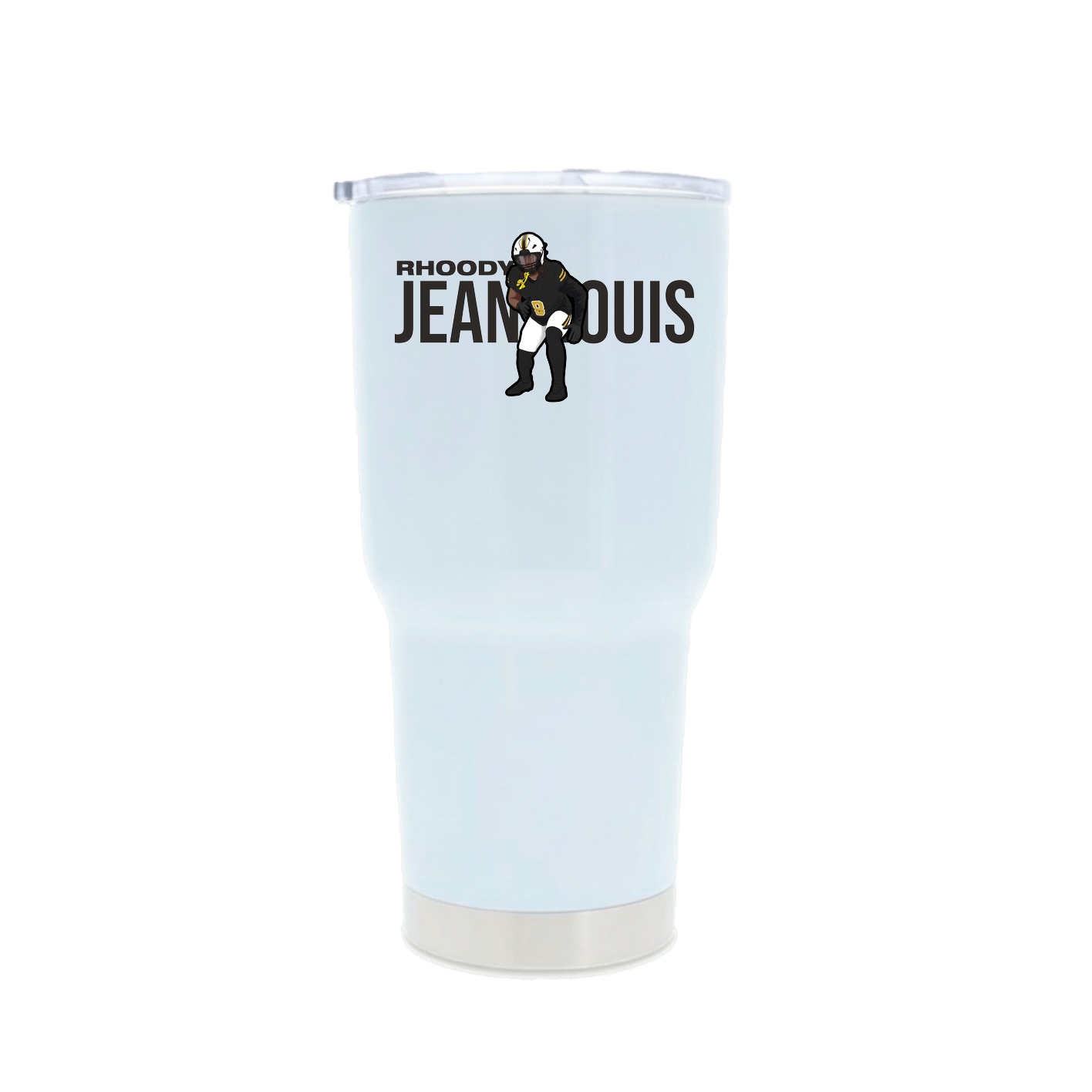 30oz Stainless Steel Tumbler — Player Name in White