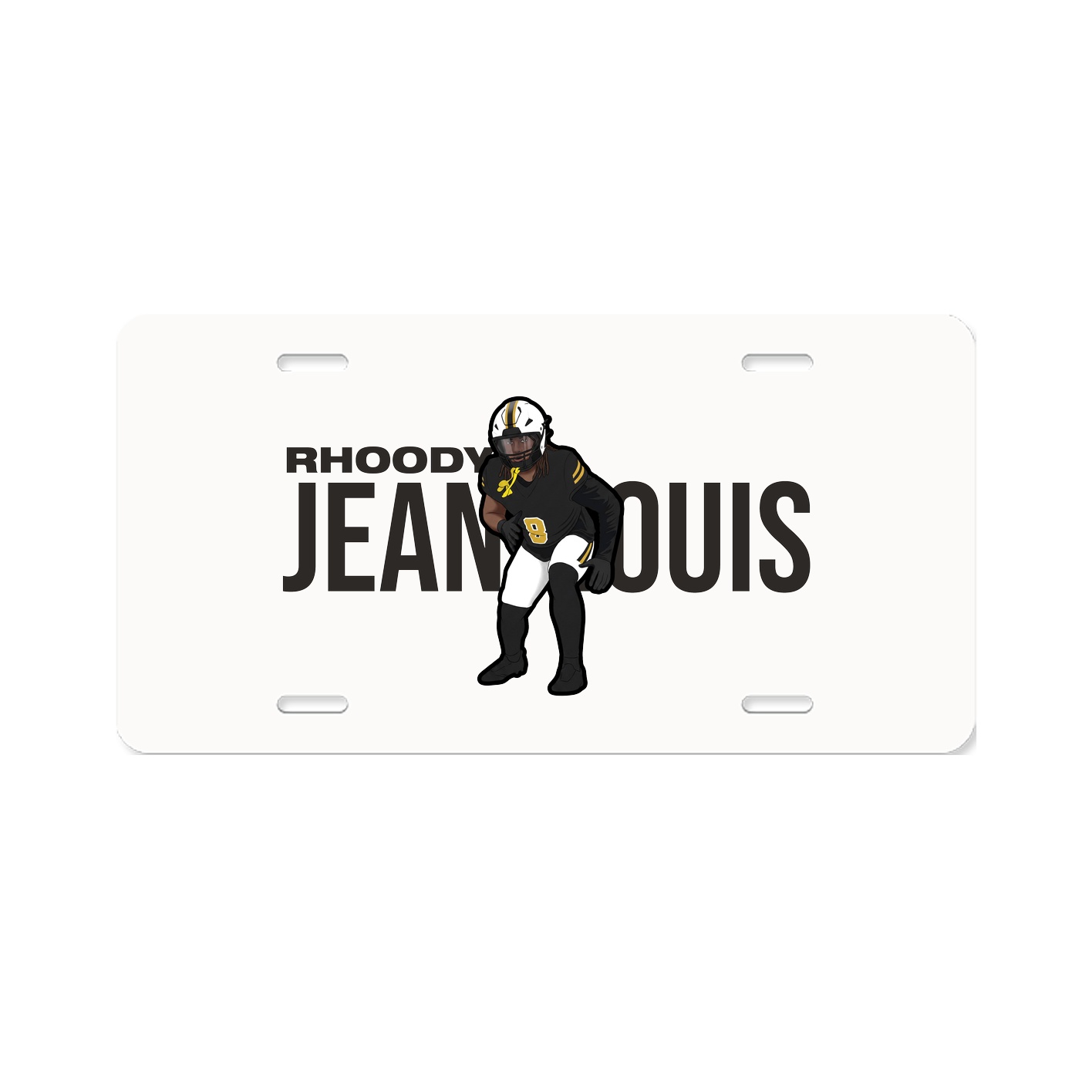 License Plate — Player Name in Classic