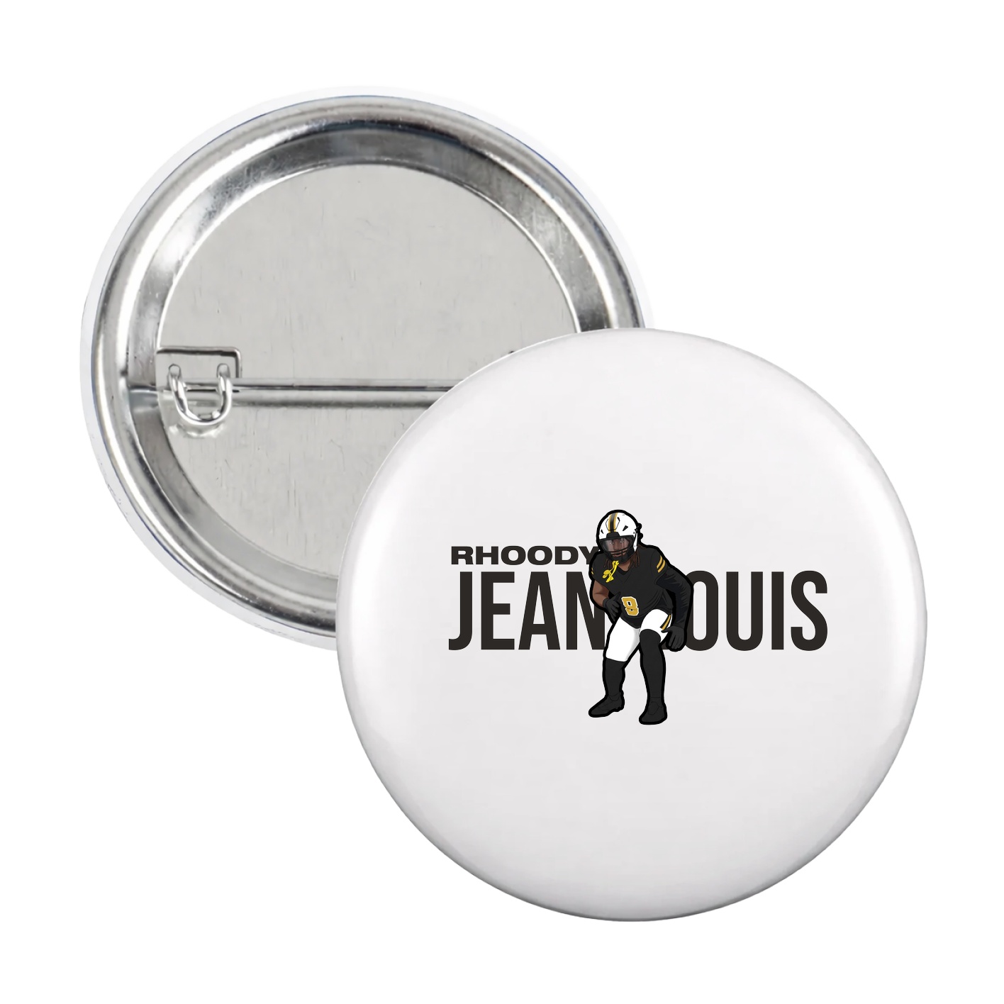 Game Day Button — Player Name in White