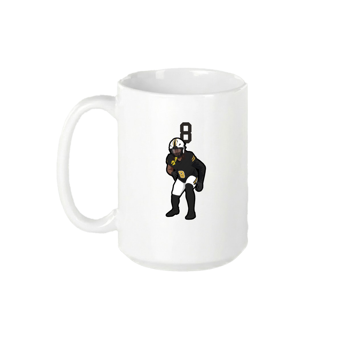 15oz Coffee Mug — Number Top in White