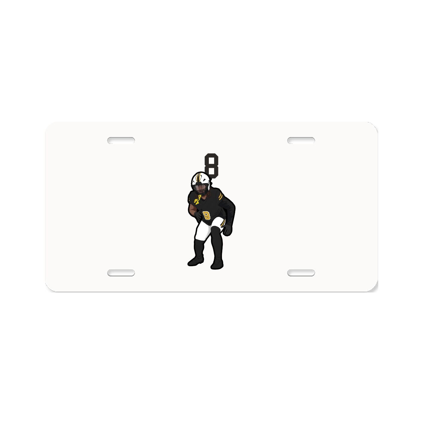 License Plate — Number Top in Classic