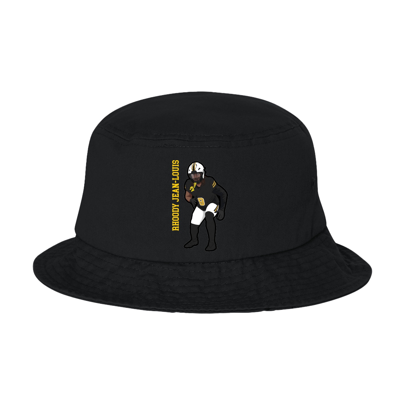 Bucket Cap — Name Vertical in Black