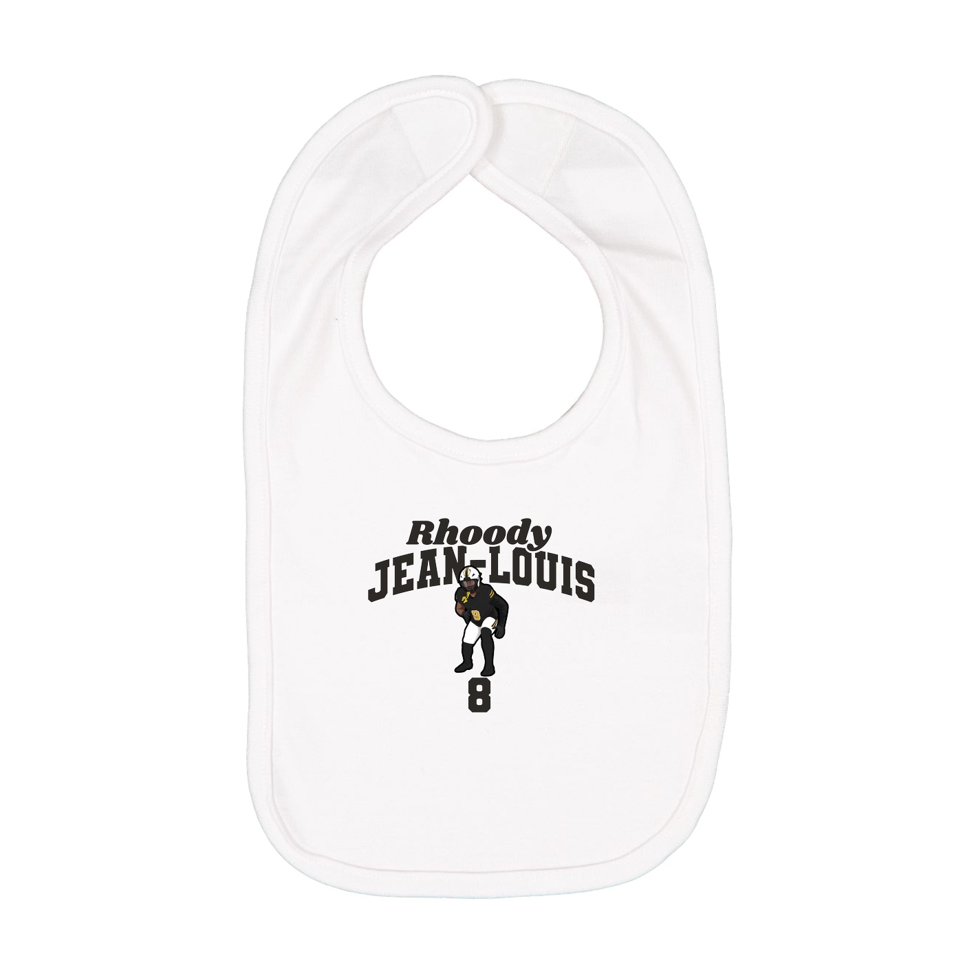 Infant Bib — Signature Arch in White