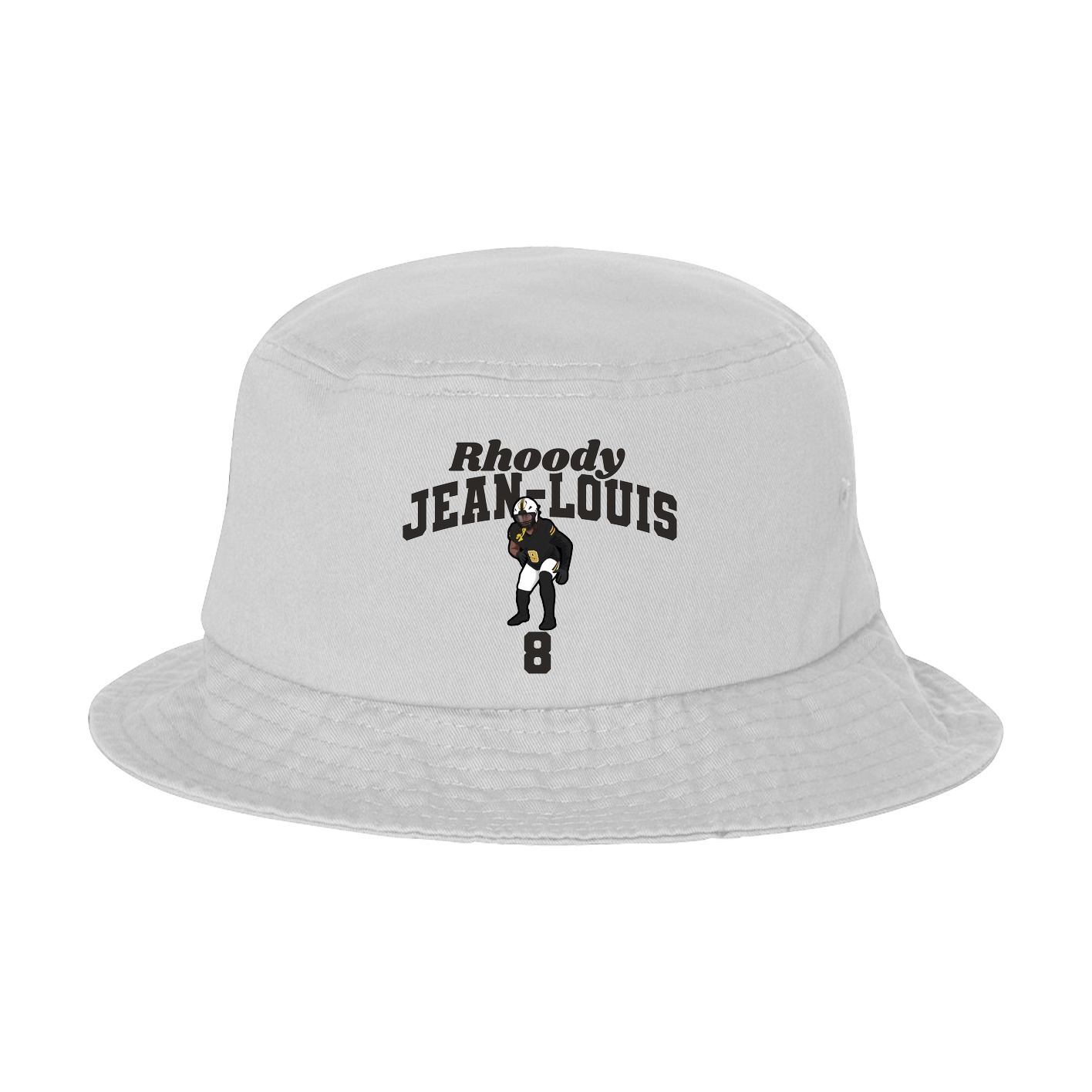 Bucket Cap — Signature Arch in White