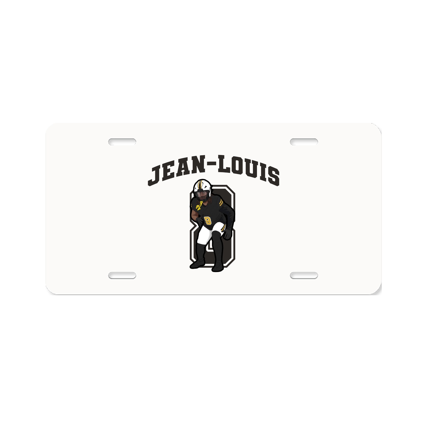 License Plate — Number in Classic