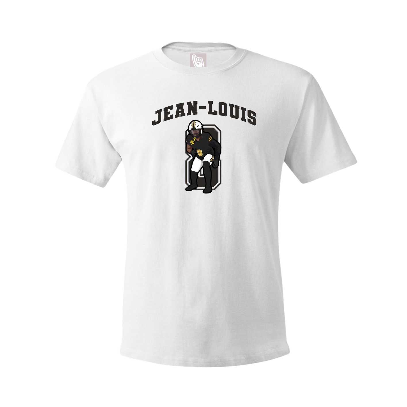 Youth Tee — Number in White