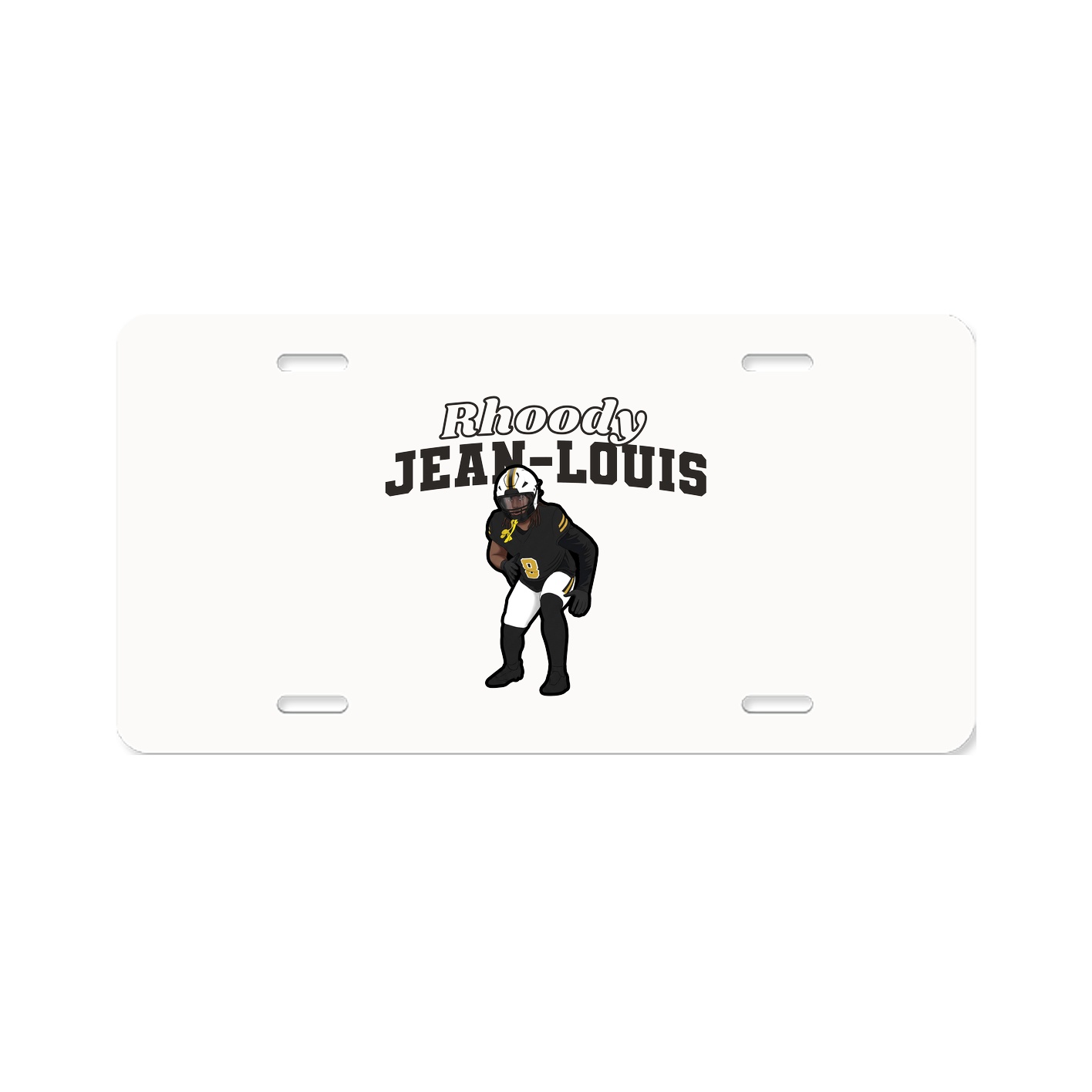 License Plate — Name Arch in Classic