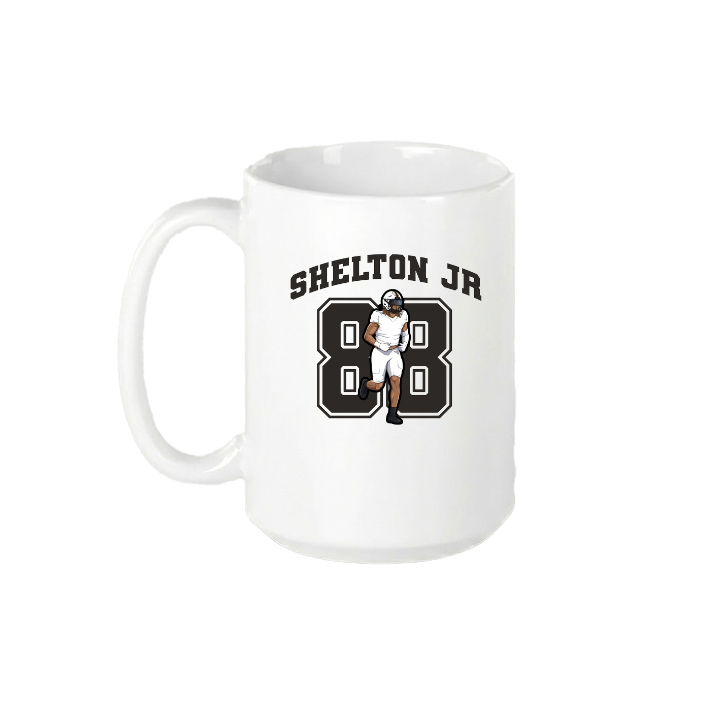 15oz Coffee Mug — Number in White