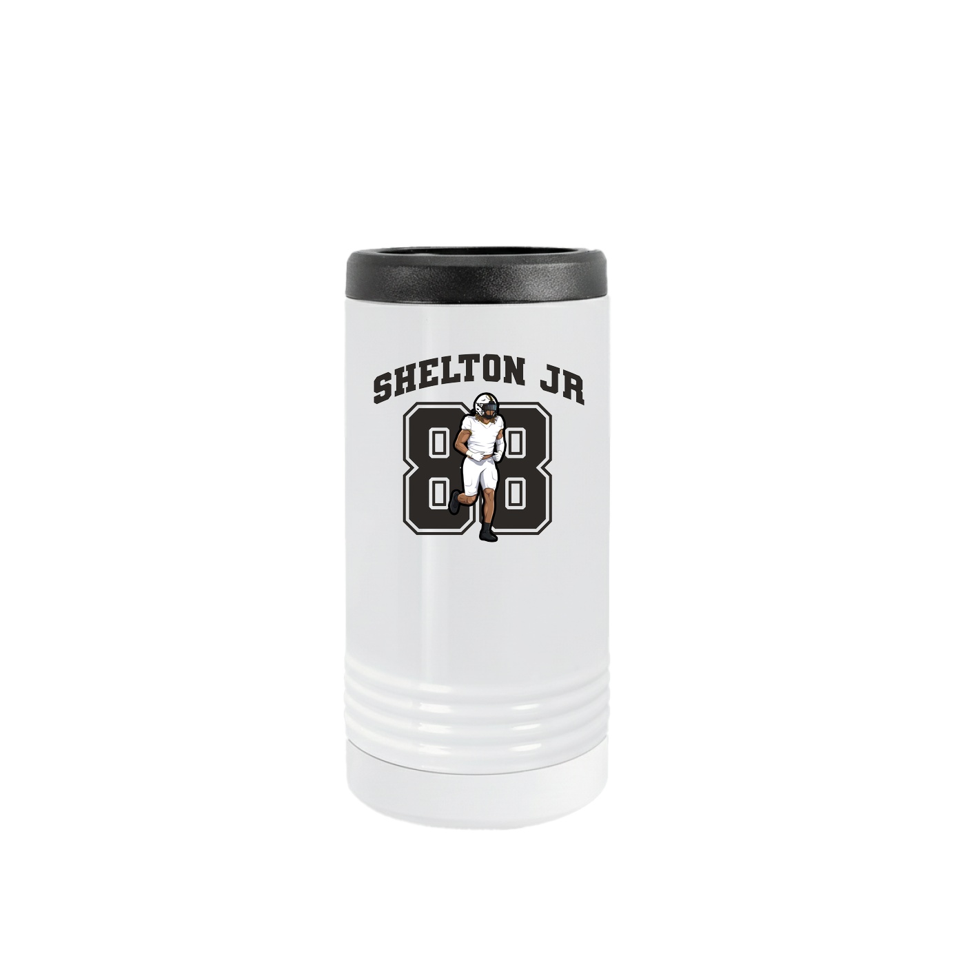 Slim Beverage Holder — Number in White
