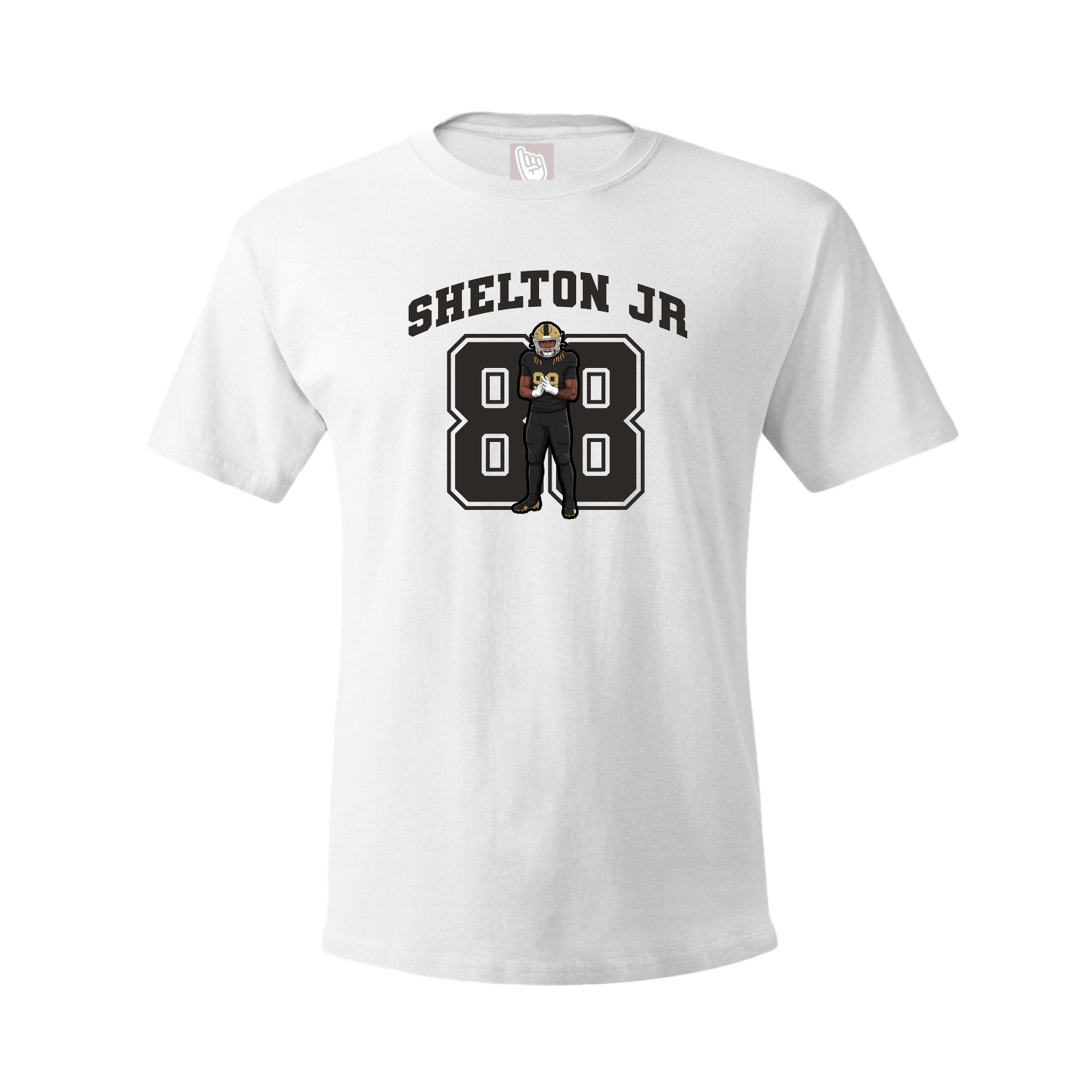 Youth Tee — Number in White
