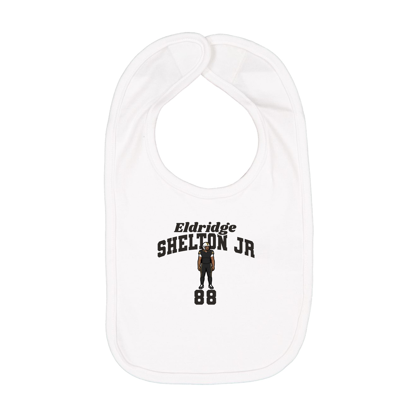 Infant Bib — Signature Arch in White