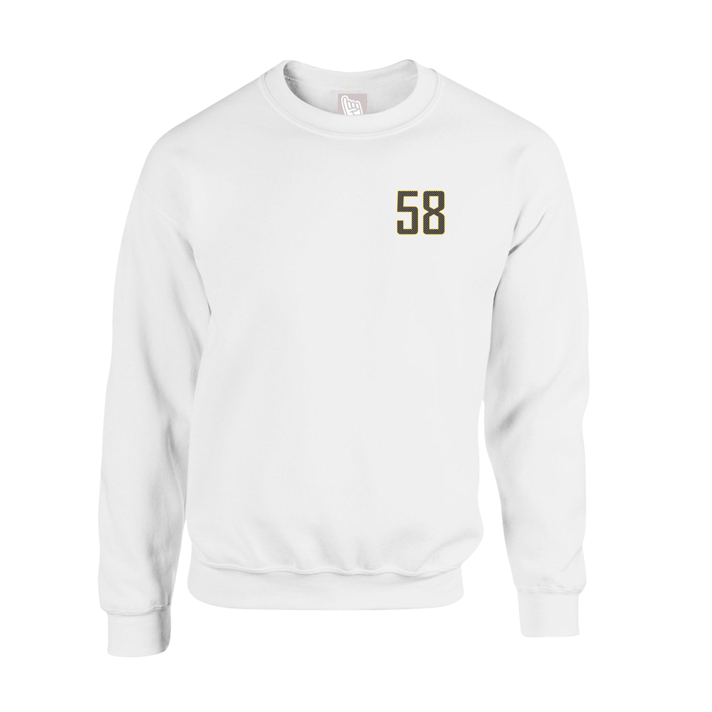 Fleece Crew — Front Shirsy in White