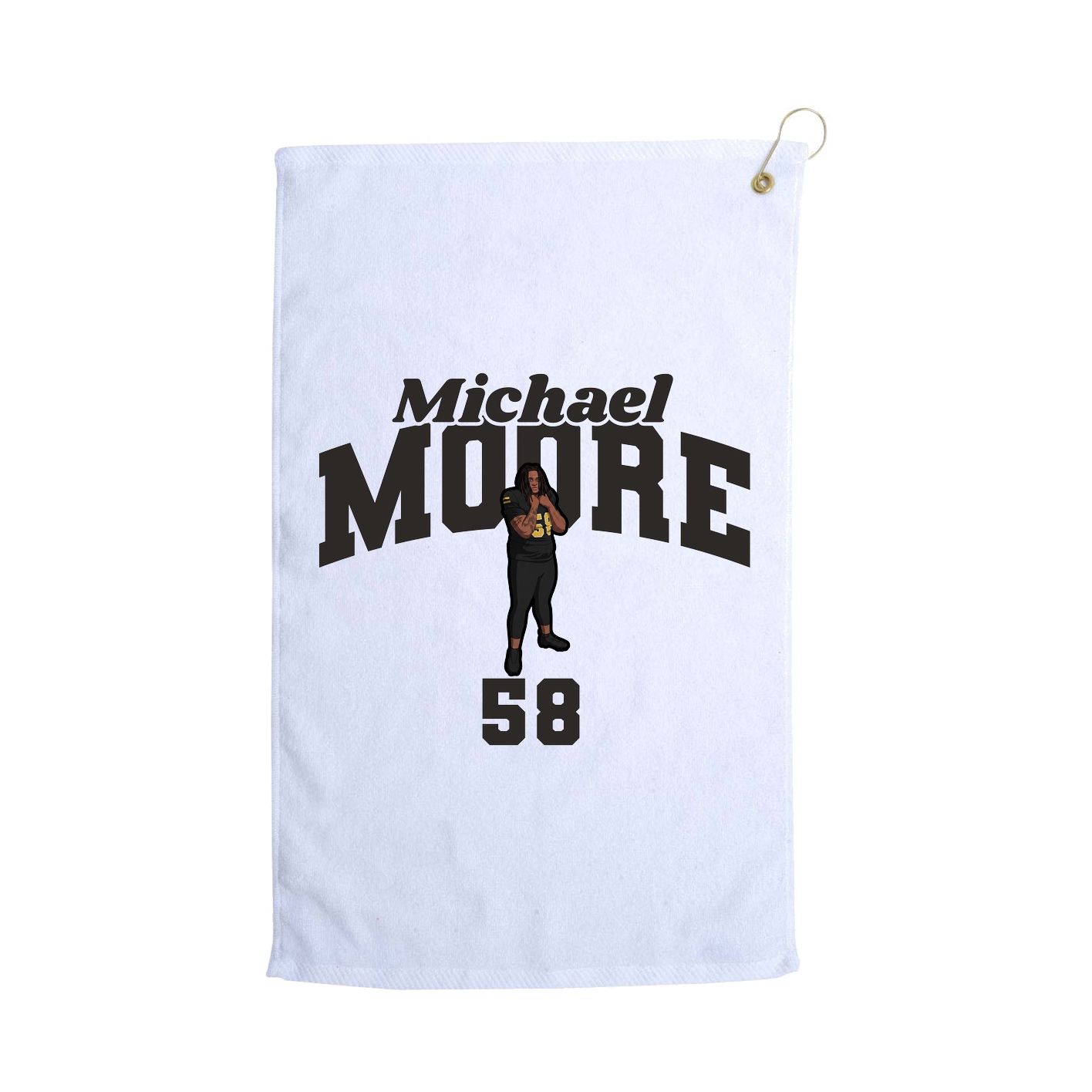 Golf Towel — Signature Arch in White