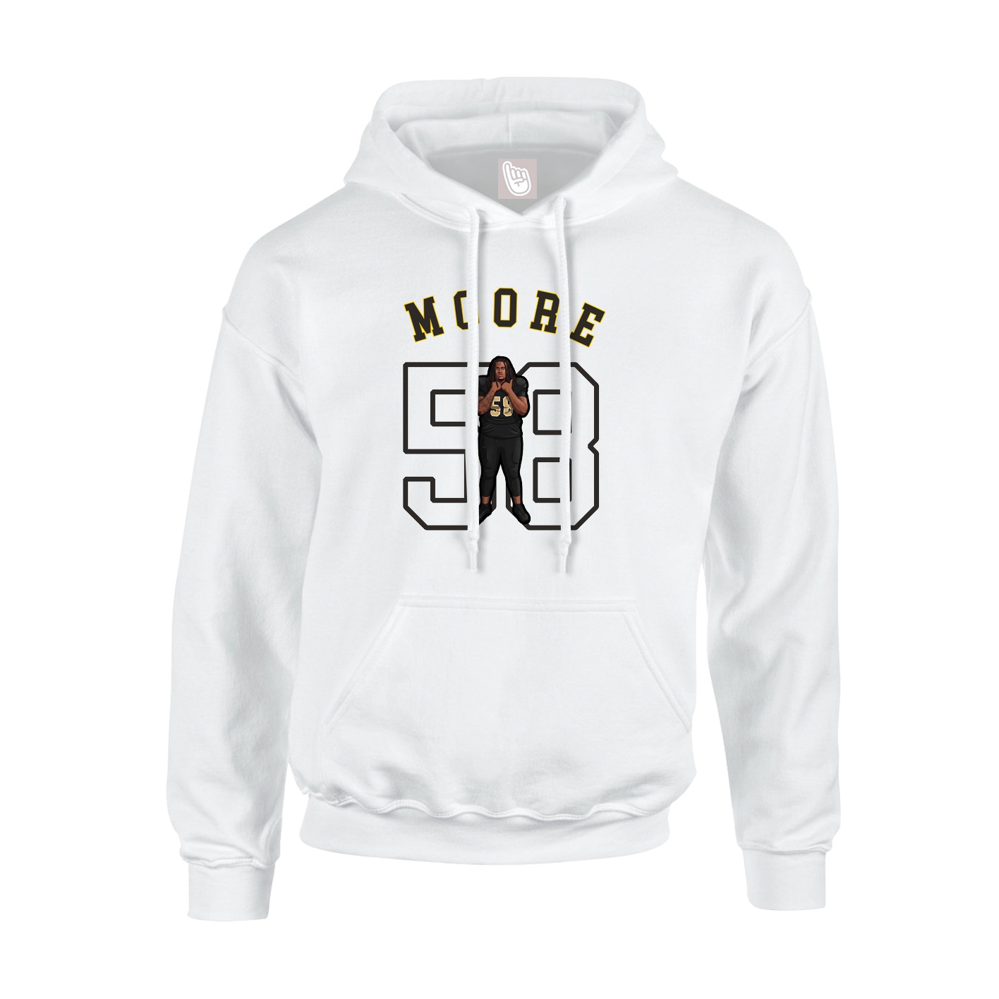 Youth Hoodie — Shirsey Arch in White