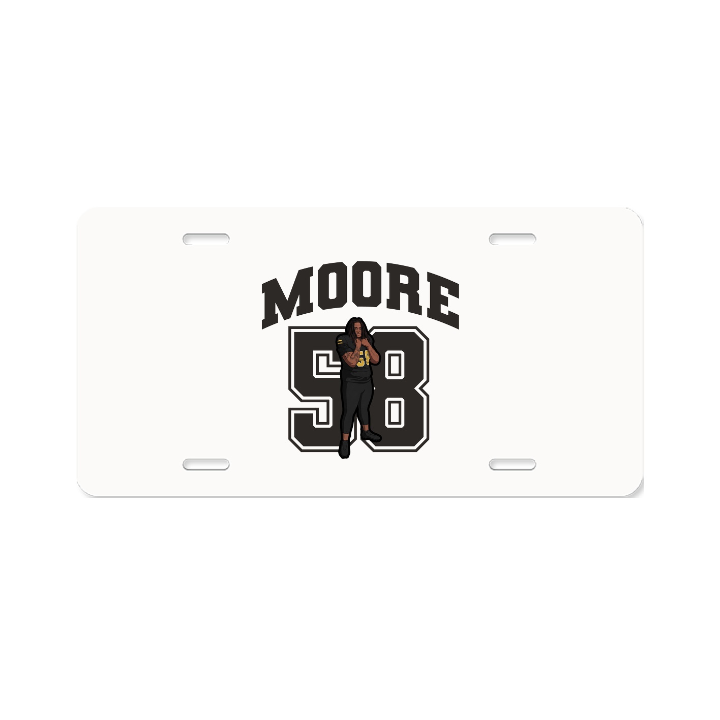 License Plate — Number in Classic