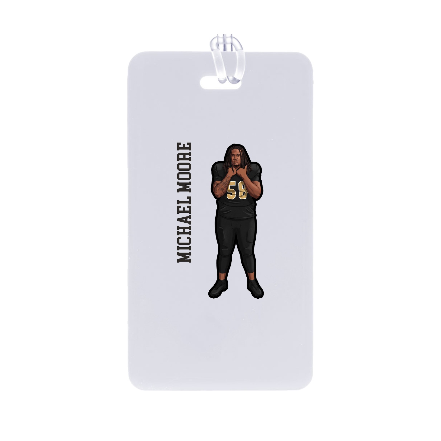Bag Tag — Name Vertical in Classic