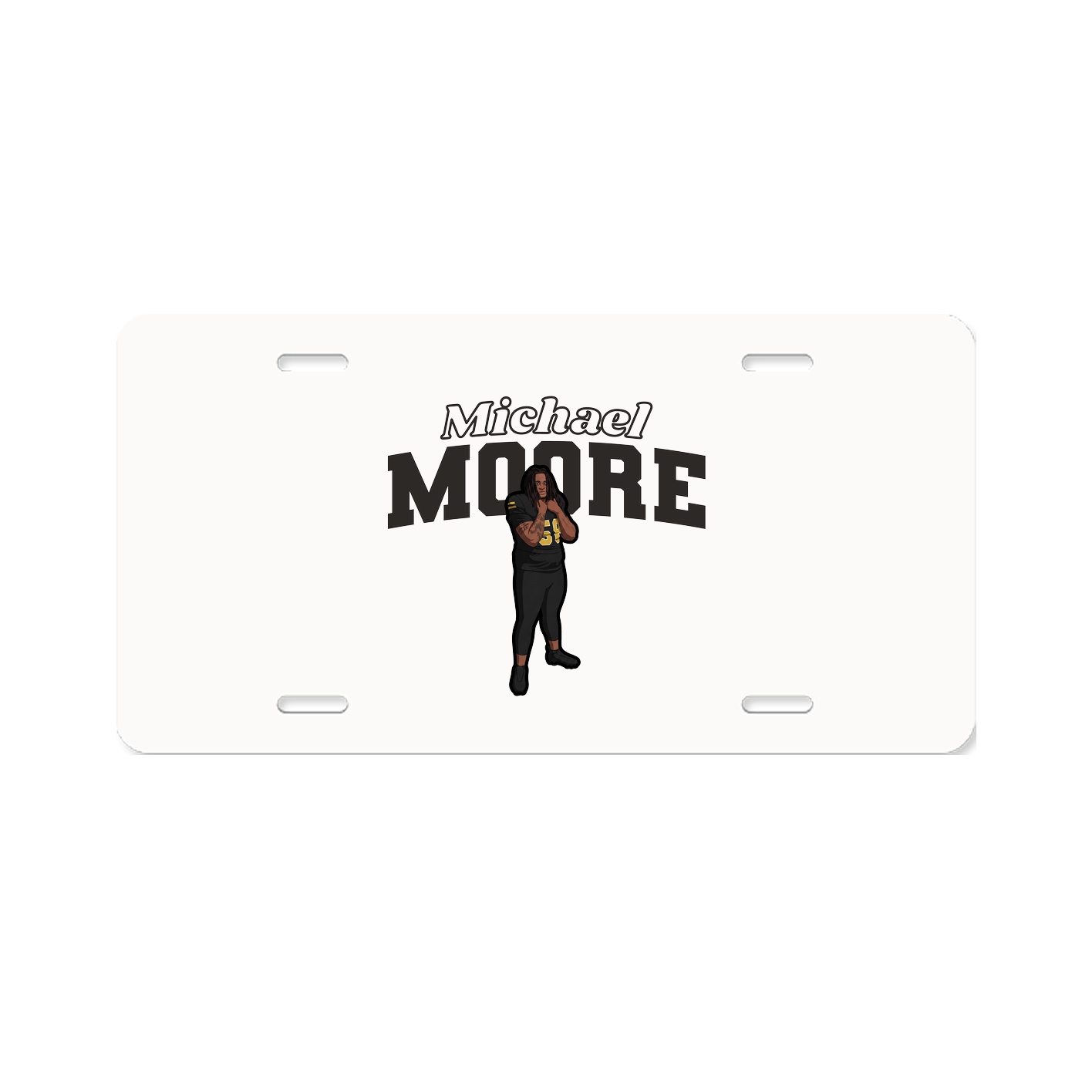 License Plate — Name Arch in Classic