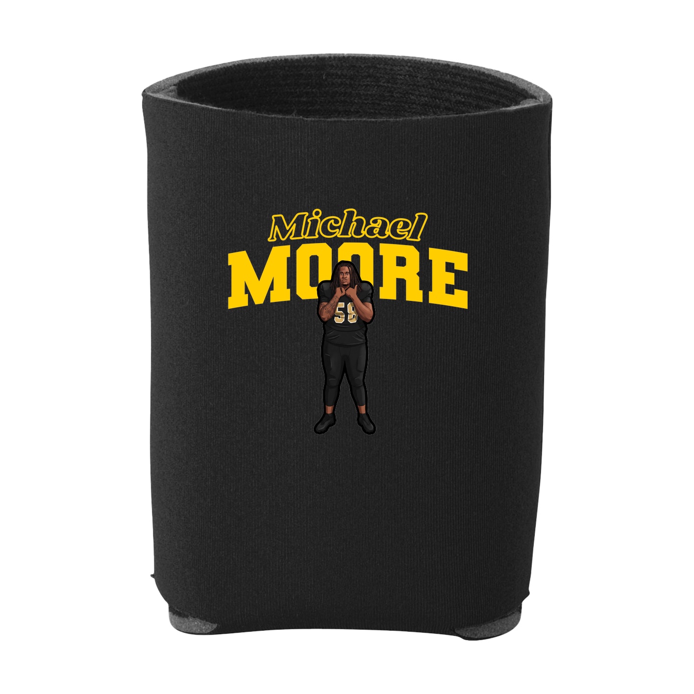 Can Holder — Name Arch in Black