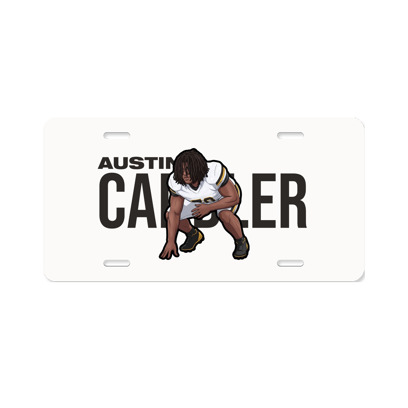 License Plate — Player Name in Classic