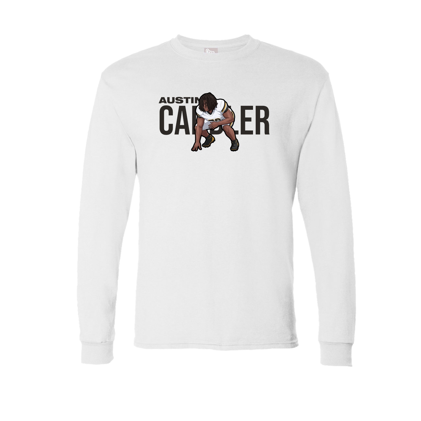Long Sleeve Tee — Player Name in White