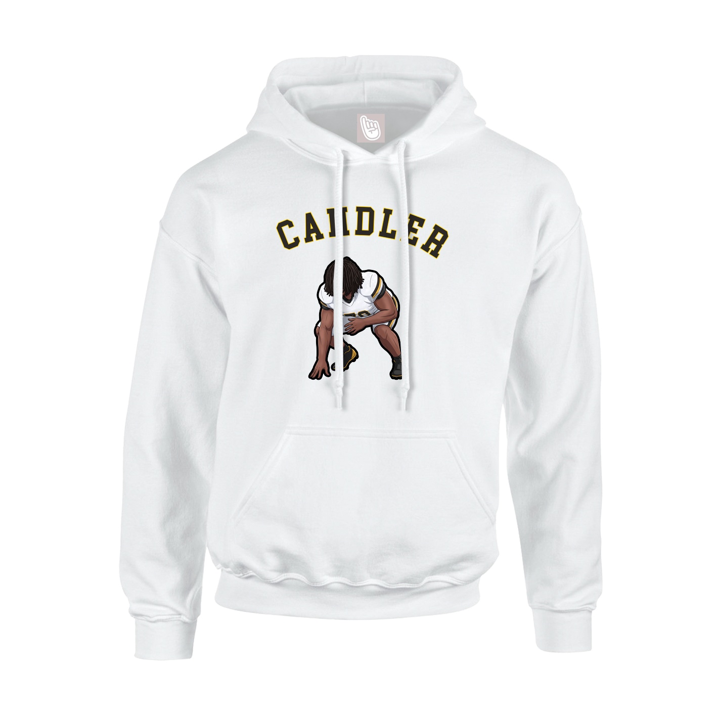 Youth Hoodie — Shirsey Arch in White