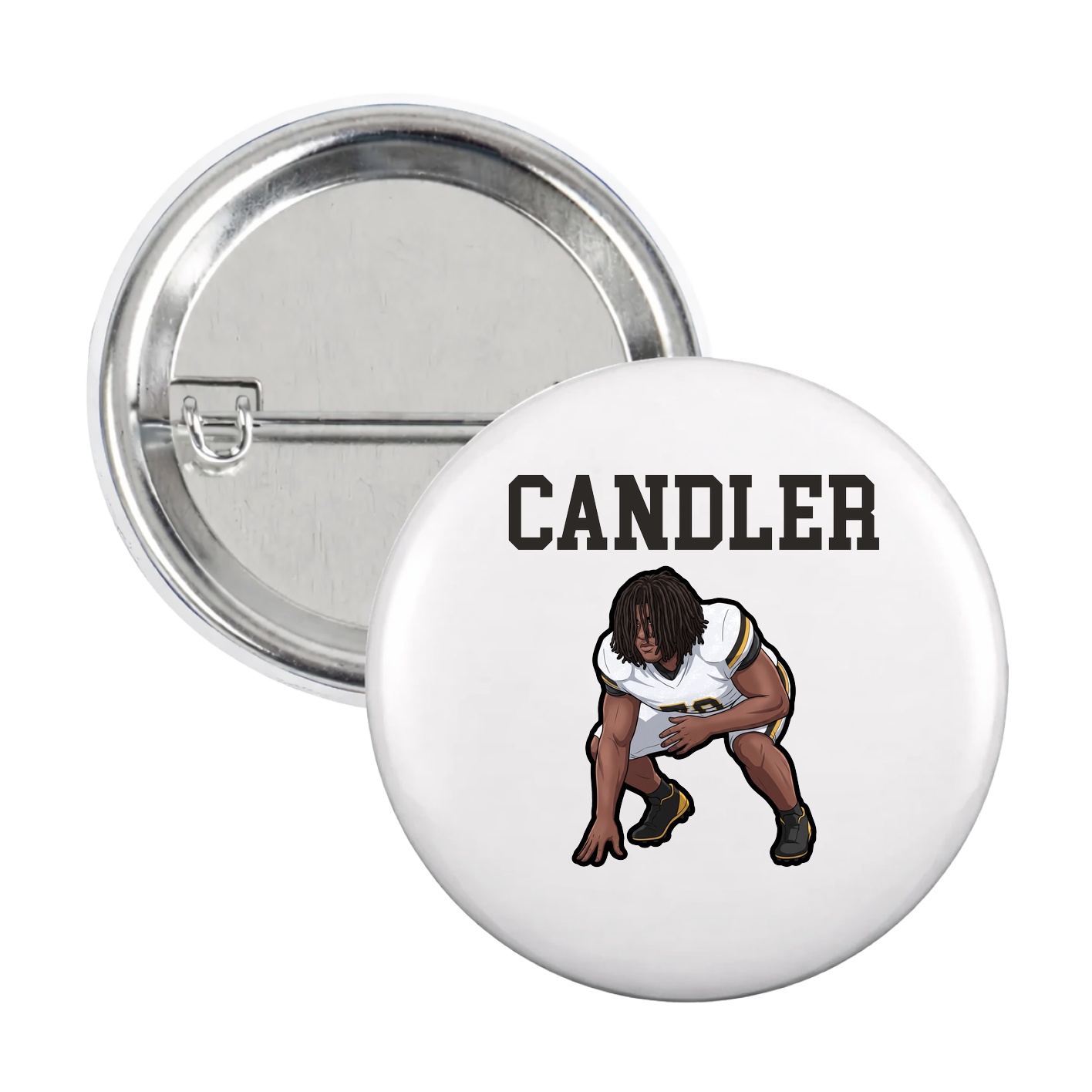 Game Day Button — Shirsey in White