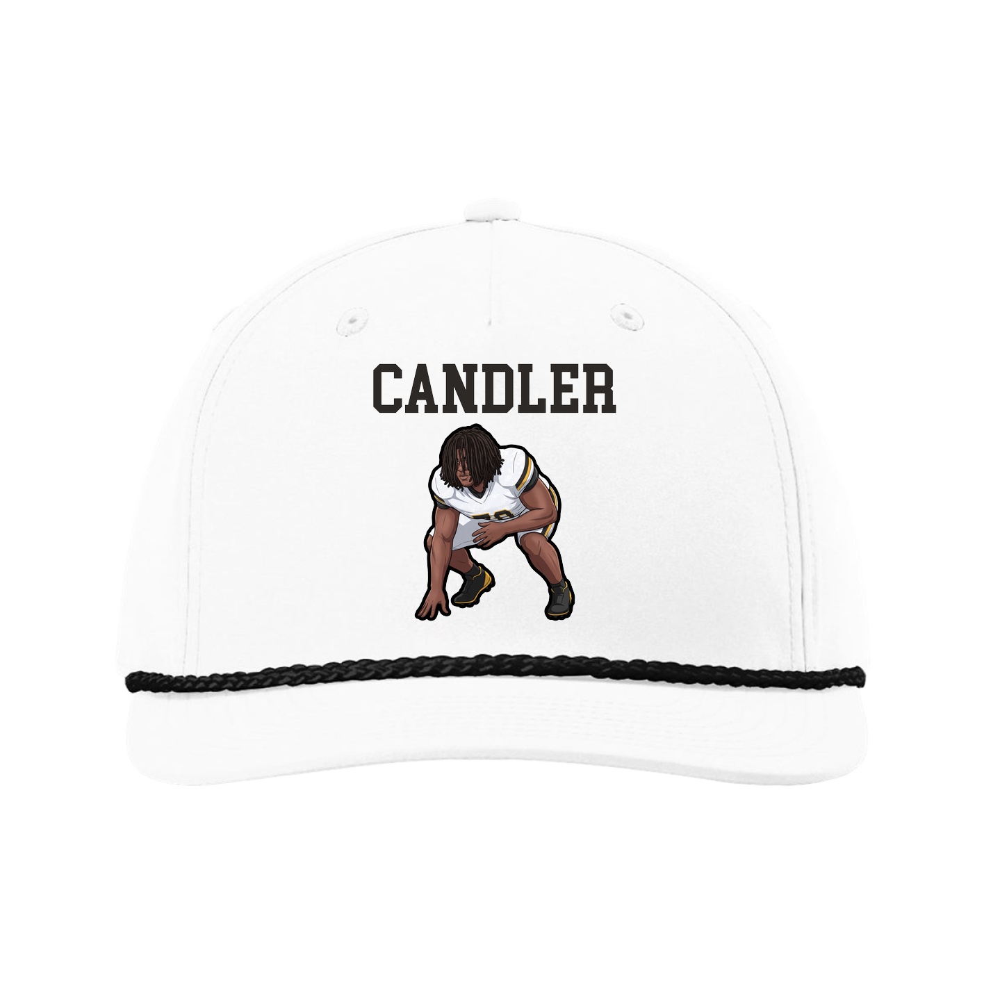 Five-Panel Classic Rope Cap — Shirsey in White