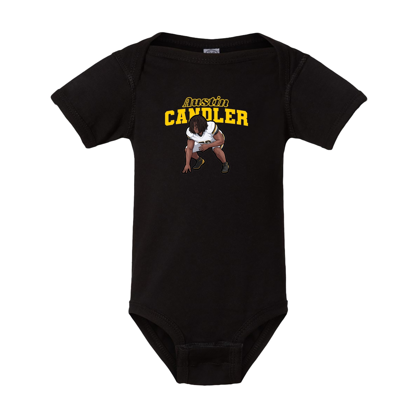 Baby Onesie — Name Arch in Black