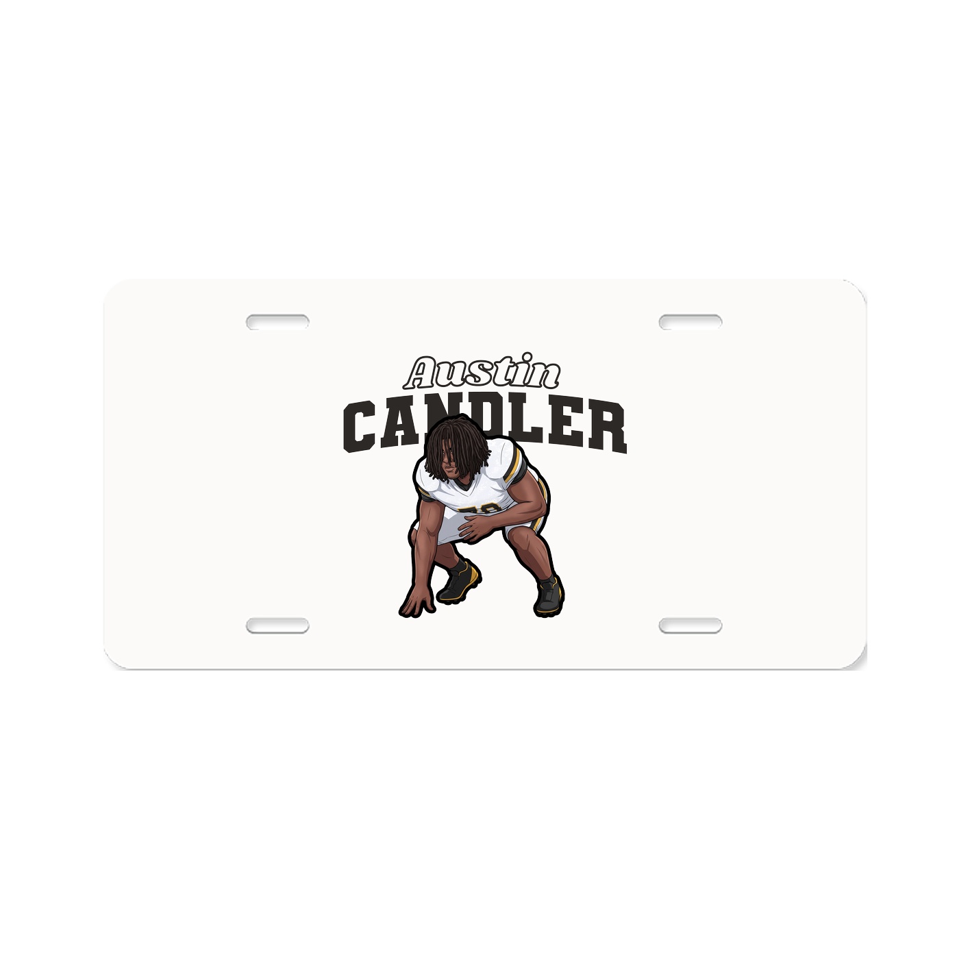 License Plate — Name Arch in Classic